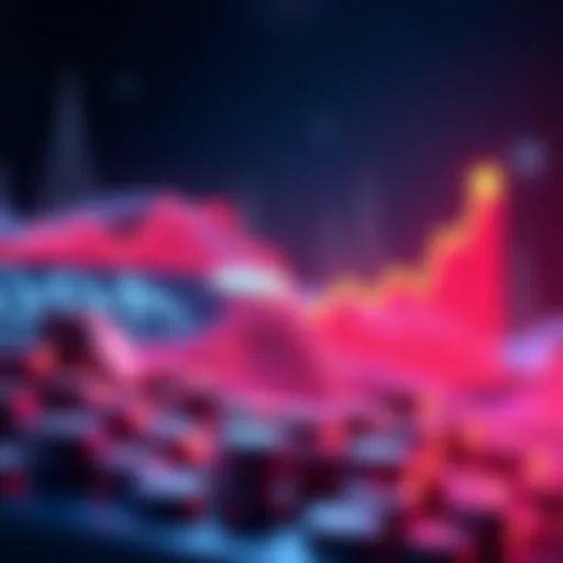 Graph showing the sharp increase in value of tokenized RWAs on Ethereum since January 2024, with upward trend lines and financial icons