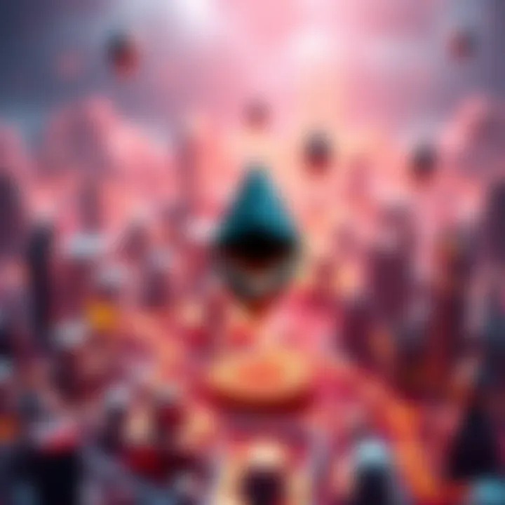 Tokenized Real-World Assets on Ethereum Visual representation of real-world assets being converted into digital tokens on the Ethereum blockchain