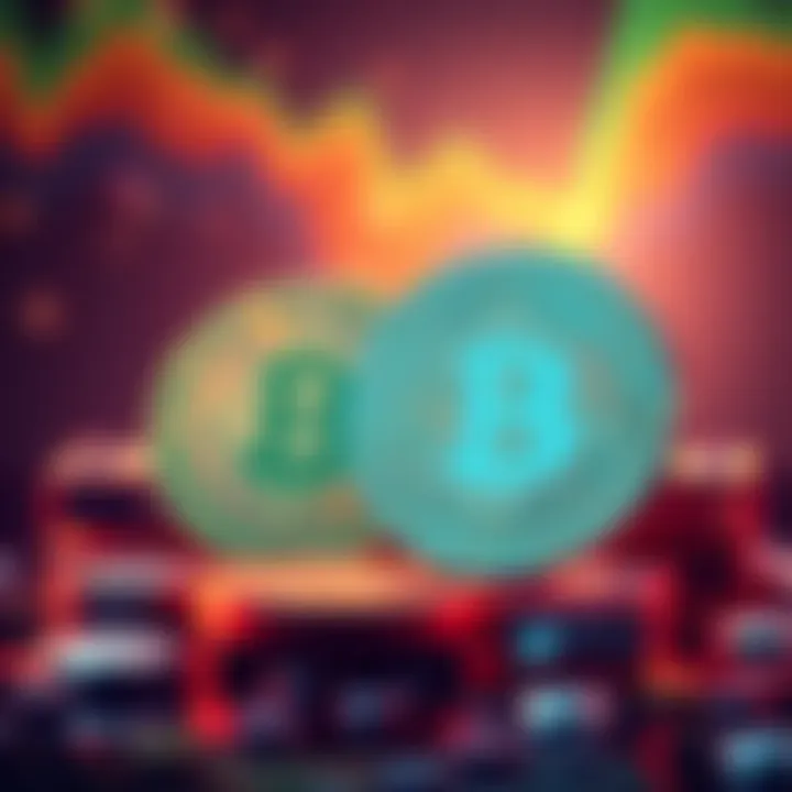 Two coins representing top cryptocurrencies for long-term investment