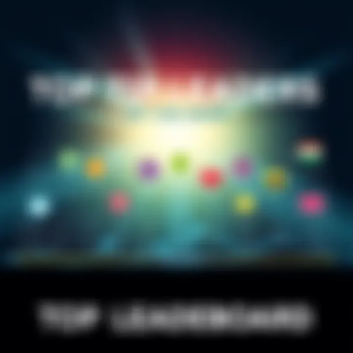 A graphic showing the top tip senders and donors with symbols representing tips and donations.