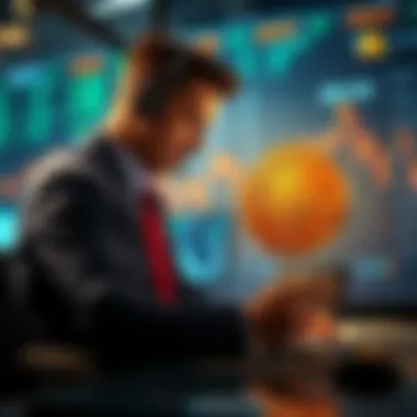 Trader betting against Bitcoin A trader increases their short position on Bitcoin by $22 million, showing a strong belief in its decline, with Bitcoin charts in the background.