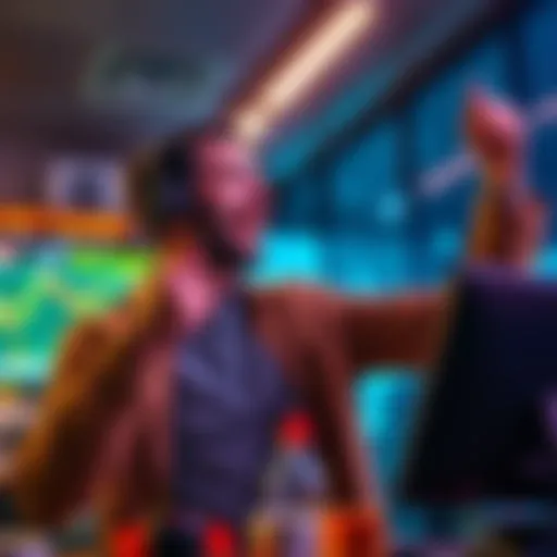 A trader celebrating the return of 31.22 ETH after a gas fee mistake, showing excitement in a crypto-themed setting