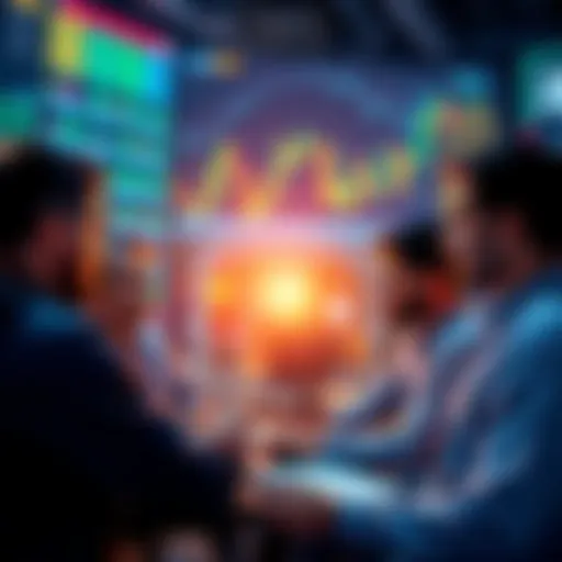 People discussing trading strategies and sharing tips