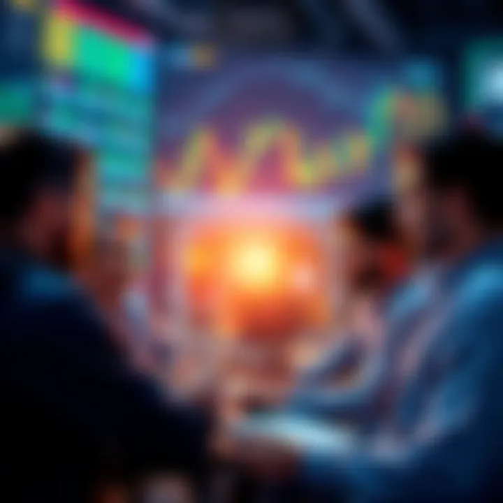 People discussing trading strategies and sharing tips