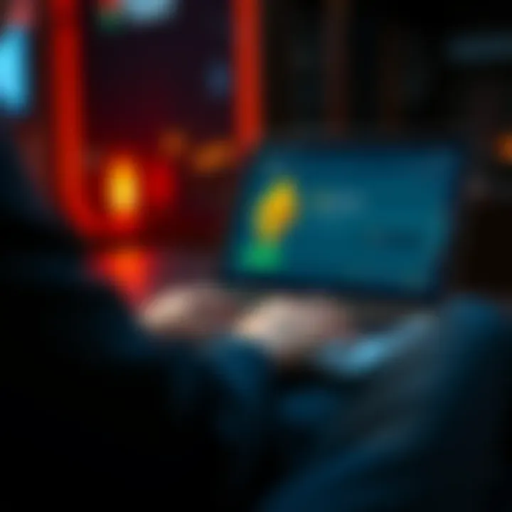 A person using a laptop to send Ethereum to a Taiko wallet, showing a digital wallet interface on the screen.