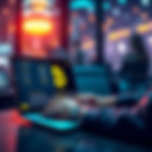 A person using a laptop to transfer USDT cryptocurrency to Binance through TRC20 network