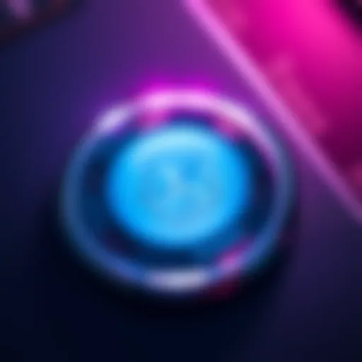 Close-up of the hologram on a Trezor Safe 3 device, showing its persistent glow and design details.