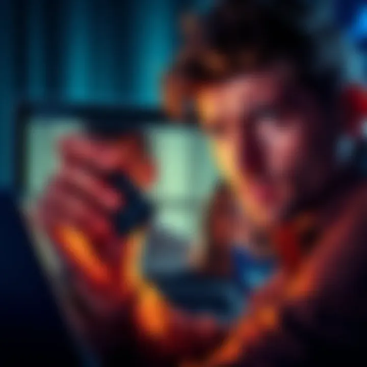 A worried person holding a Trezor wallet looking at a Ledger employee's statement on a laptop screen.