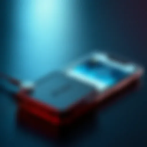 A Trezor hardware wallet connecting to an iPhone displaying a cryptocurrency app, symbolizing secure crypto management on mobile.