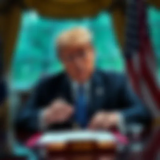 President Trump signing an executive order allowing Bitcoin purchases in 401k retirement plans
