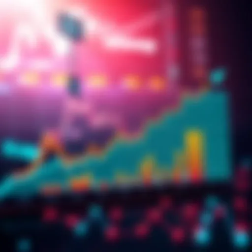 A chart showing Uniswap's price stability alongside increasing trading volume and revenue, indicating market interest.