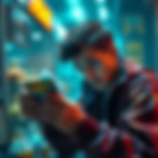 A worried user looking at their digital wallet with unknown items, unsure about the risks involved.