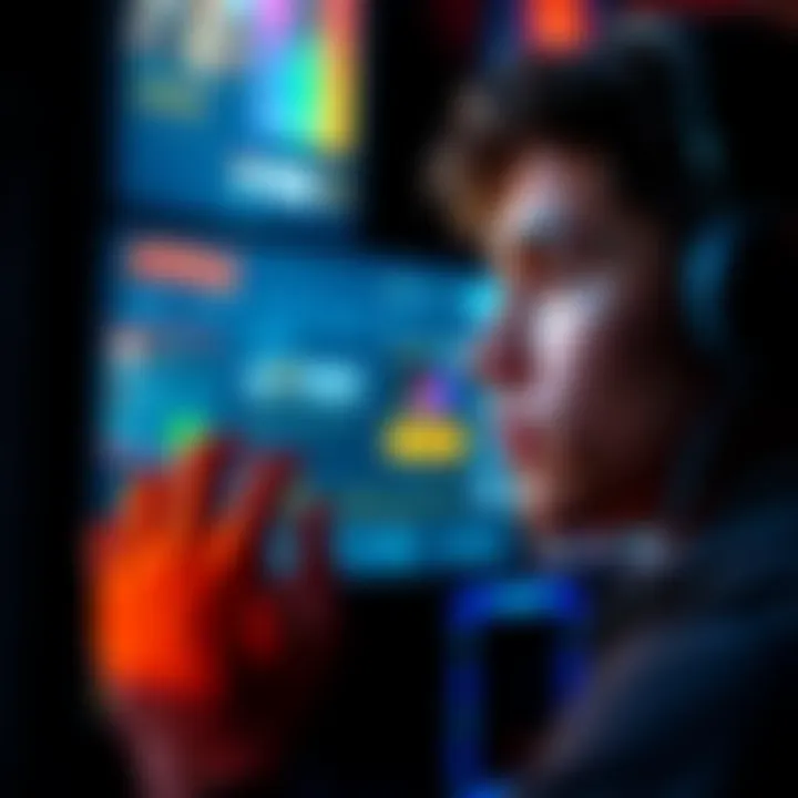 A person looking at a gaming pass on a screen, deep in thought about spending money on premium rewards.