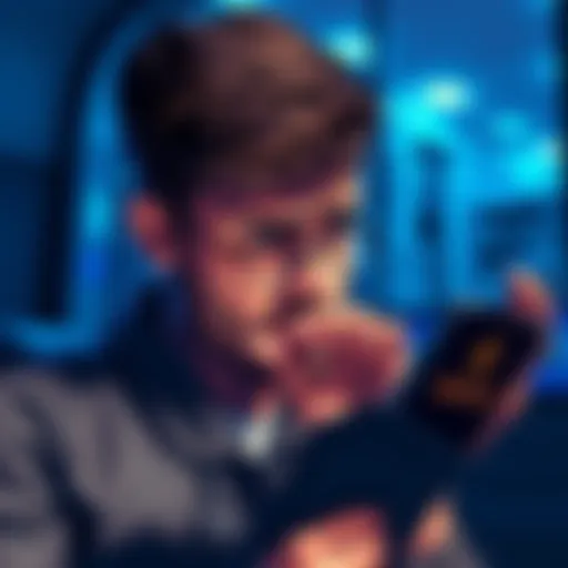A person looking worried while checking their crypto wallet after sending WAVAX to a Coinbase AVAX wallet