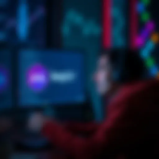 A frustrated user looks at a computer screen showing Keplr wallet and a message about missing staking rewards