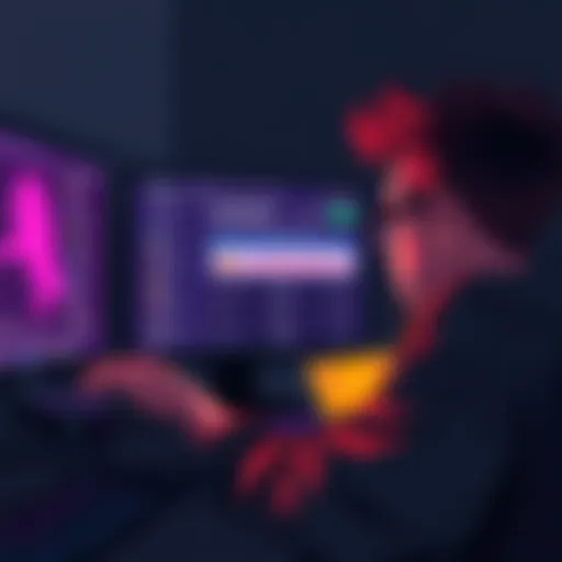A frustrated person looking at a computer screen, displaying a cryptocurrency wallet with missing funds