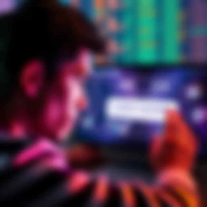 A person looking at two different wallet addresses on a screen, showing concern about the mismatch during mainnet migration.