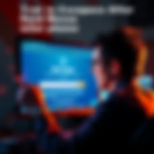 A concerned person looking at a computer screen showing a scam website, displaying their wallet's seed phrase entry.