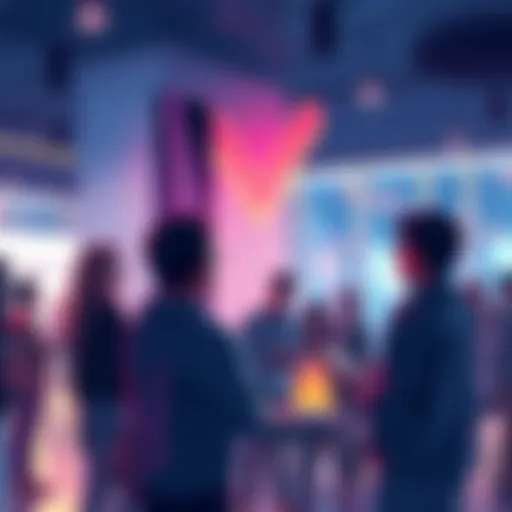 People engaging in a discussion about Vechain blockchain developments