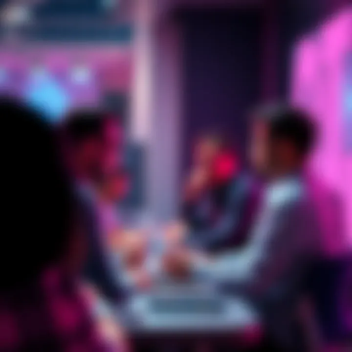 People engaging in a discussion about Vechain developments in a forum setting