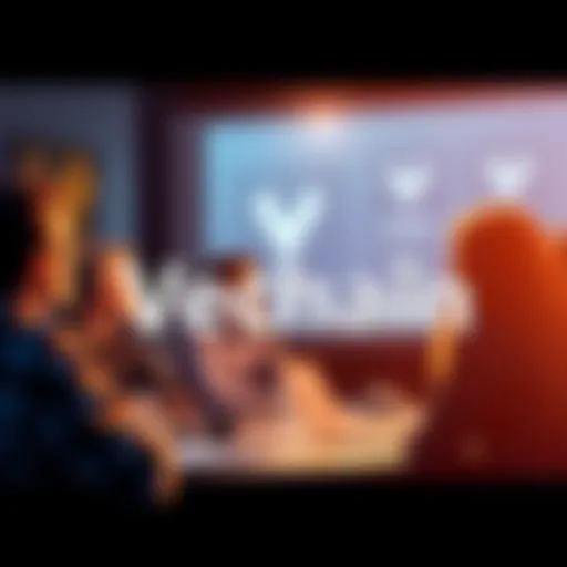 A group of people engaged in an online discussion about Vechain, sharing ideas and insights on blockchain technology.