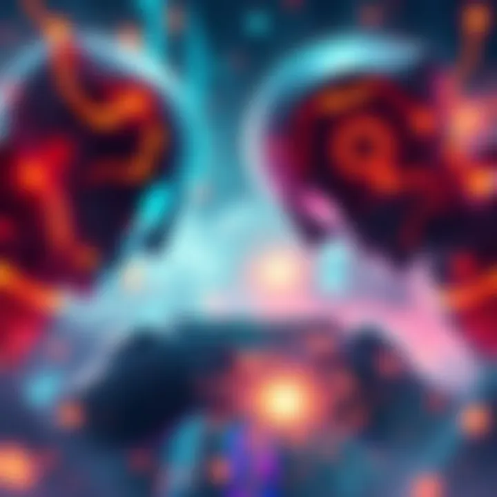 Illustration showing Verasity's technology battling against a powerful AI system