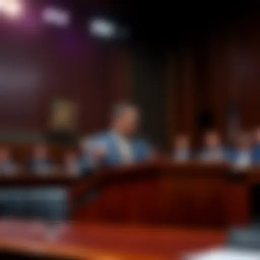 Vivek Raman from Etherealize stands at a podium during a congressional hearing about Ethereum and crypto policy.