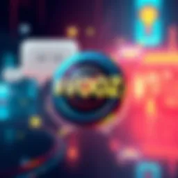 Graphic showcasing $VOOZ logo with chat bubbles representing anonymous messaging and video features on Solana.