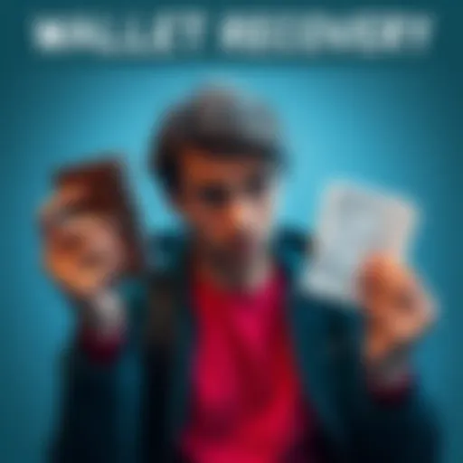 Person looking frustrated while holding a digital wallet and a password note, contemplating recovery options after losing a seed phrase.