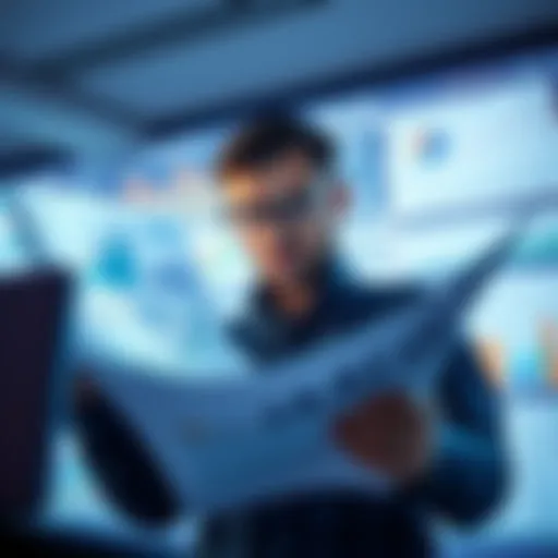 A person examining financial charts and graphs while planning their investment strategy for 2025.