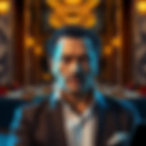 A confident individual with a determined expression stands in front of a luxury backdrop, symbolizing their success and defiance against criticism.