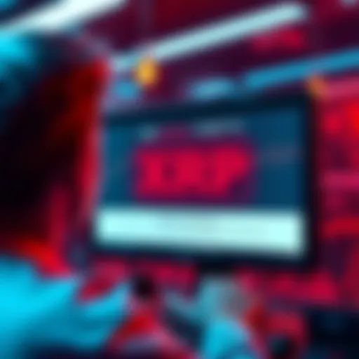 A person looking at a computer screen displaying a warning message about a forum ban for inappropriate comments