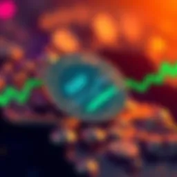 XRP symbol with a rising graph trend indicating potential price increase