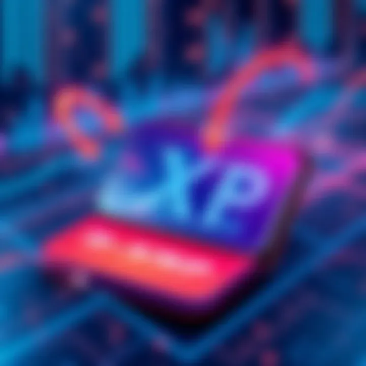 Illustration showing a digital wallet receiving multiple XRP transfers from a single sender with arrows indicating repeated transactions.