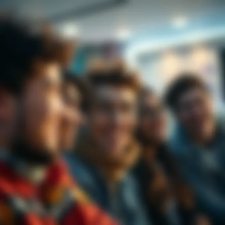 A group of young friends smiling and sharing positive moments, representing optimism and hope in their interactions.